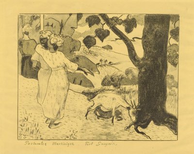 Pastoralen van Martinique door Paul Gauguin