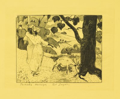 Pastoralen von Martinique door Paul Gauguin