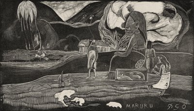 Maruru (Aanbiedingen van dankbaarheid) door Paul Gauguin