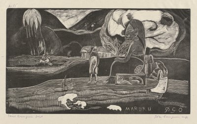 Maruru (Dank je) door Paul Gauguin
