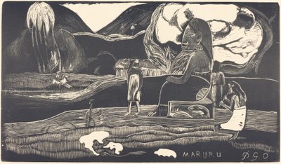 Maruru (Dank je) door Paul Gauguin
