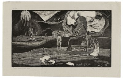 Maruru, Offers van Dankbaarheid, uit Noa Noa door Paul Gauguin