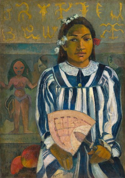 Merahi metua no Tehamana Tehamana Heeft Veel Ouders of De Voorouders van Tehamana, 1893 door Paul Gauguin