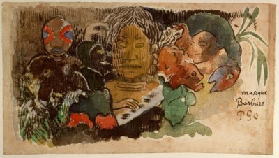 Barbaarse muziek door Paul Gauguin