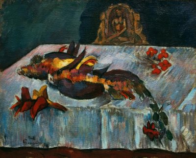 Stilleven met exotische vogels door Paul Gauguin