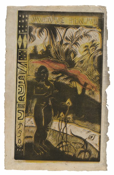 Nave nave fenua (Heerlijk land), uit de Noa Noa Suite door Paul Gauguin