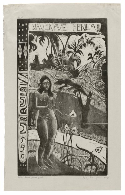 Nave nave fenua (Heerlijk land), uit de Noa Noa Suite door Paul Gauguin