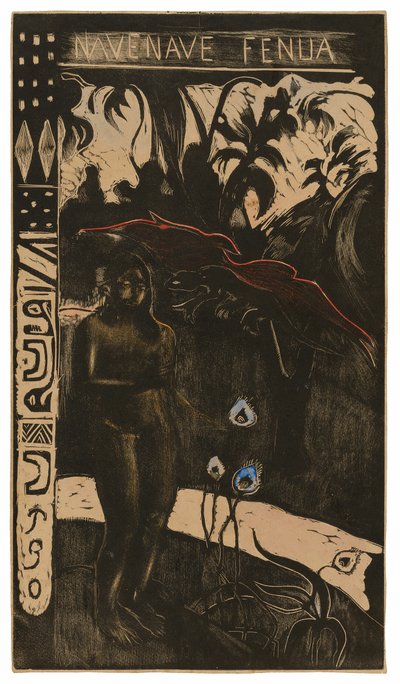 Nave nave fenua (Heerlijk land), uit de Noa Noa Suite door Paul Gauguin