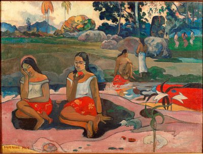 Nave nave moe (De zoete dromen) door Paul Gauguin