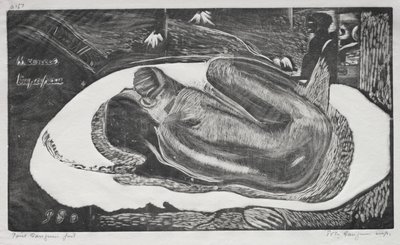 Noa Noa: Manao Yupapau (Bekeken door de Geesten van de Doden) door Paul Gauguin