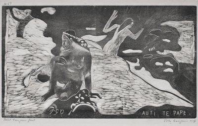 Noa Noa: Vrouwen bij de Rivier (Auti Te Pape) door Paul Gauguin