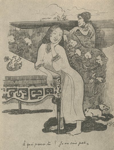 Waar denk je aan, ik weet het niet, 1936 door Paul Gauguin
