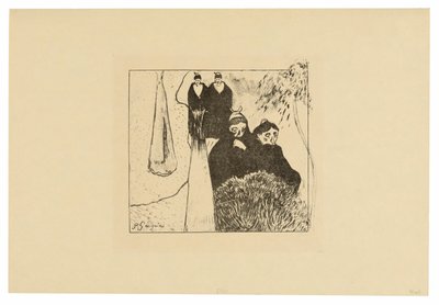Oude Vrouwen van Arles, uit de Volpini Suite door Paul Gauguin