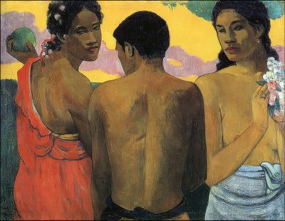 Drie Tahitianen door Paul Gauguin