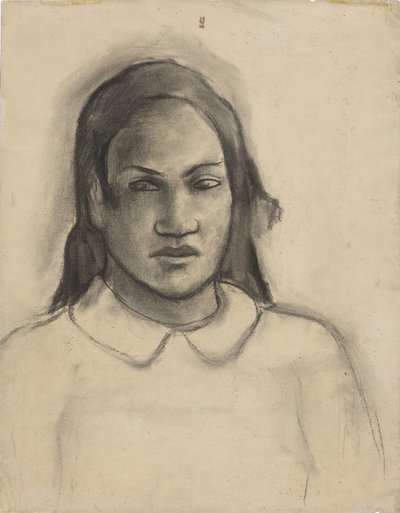 Portret van Tehamana, 1891-93 door Paul Gauguin