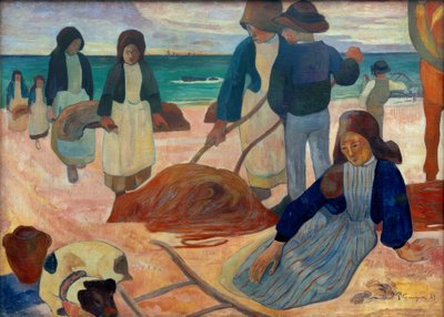 Tangverzamelaars II (Bretonse tangverzamelaars II) door Paul Gauguin