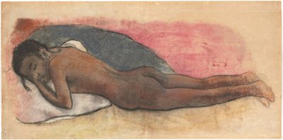 Liegender Akt [recto] door Paul Gauguin
