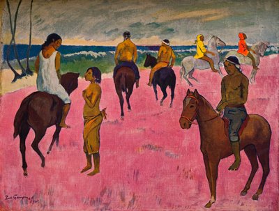 Ruiter aan het strand, 1902 door Paul Gauguin