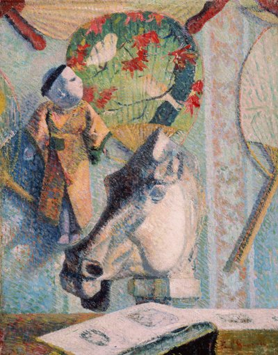 Stilleven met paardenhoofd door Paul Gauguin