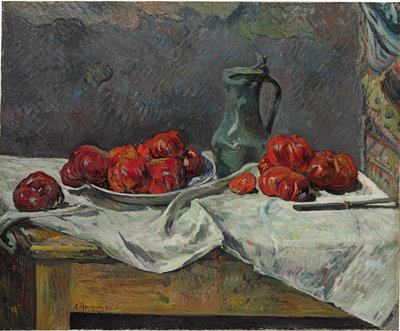 Stilleven met tomaten door Paul Gauguin