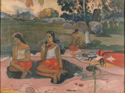 Tahitiaans:  Nave nave moe Heilige lente: Zoete dromen door Paul Gauguin