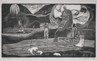 Tahitische serie: Aanbidding door Paul Gauguin