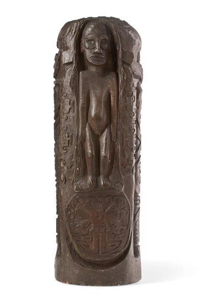 Tahitische Totem naar Christus aan het Kruis, na 1894 door Paul Gauguin