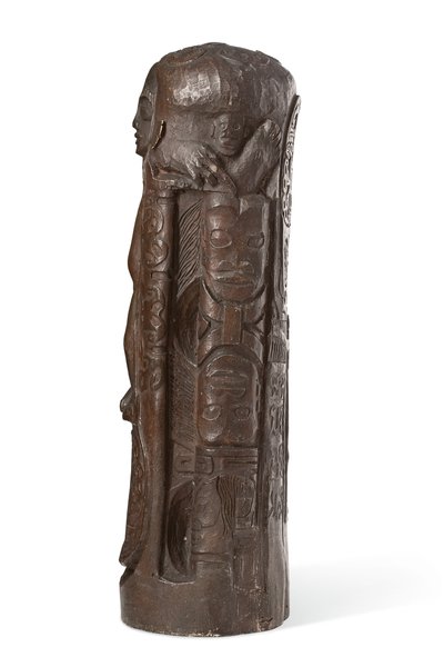 Tahitische totem naar Christus aan het kruis, na 1894 door Paul Gauguin