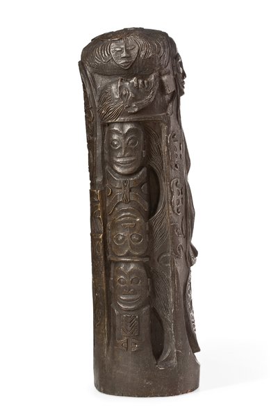 Tahitische totem naar Christus aan het kruis, na 1894 door Paul Gauguin