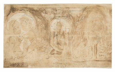 Te atua (De God), uit de Noa Noa Suite door Paul Gauguin