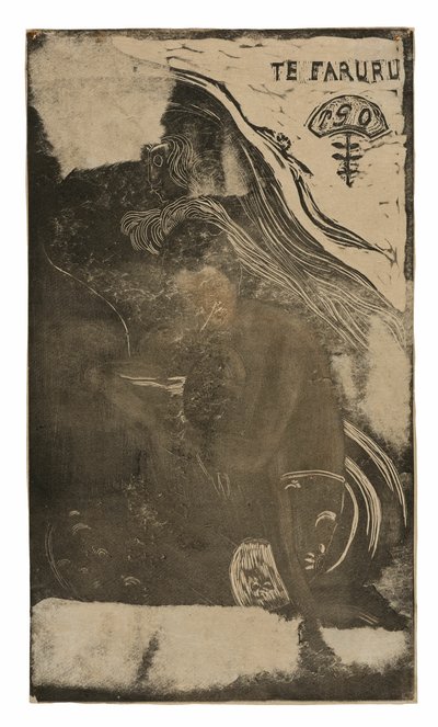 Te faruru (Hier Maken We Liefde), uit de Noa Noa Suite door Paul Gauguin