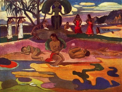 De Dag van de God Mahana No Atua door Paul Gauguin