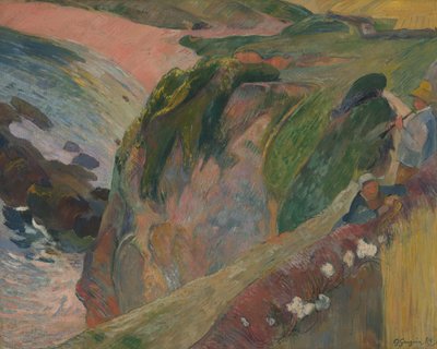 De flageoletspeler op de klif door Paul Gauguin