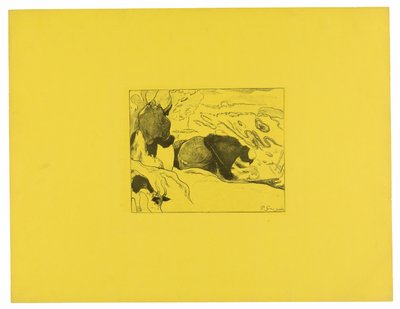De Wasvrouwen, uit de Volpini Suite door Paul Gauguin