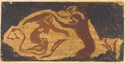Die Meerjungfrau und der Affe door Paul Gauguin