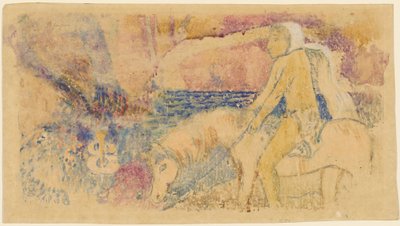 Der Reiter door Paul Gauguin