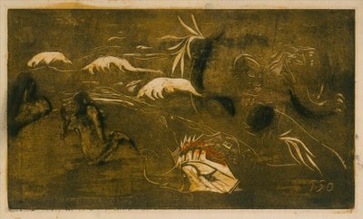 Das Universum wird erschaffen door Paul Gauguin