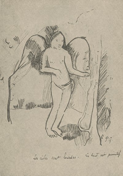 De vleugels zijn zwaar, 1936 door Paul Gauguin