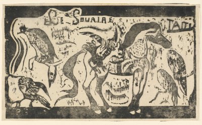 Titelpagina voor "Le Sourire" door Paul Gauguin
