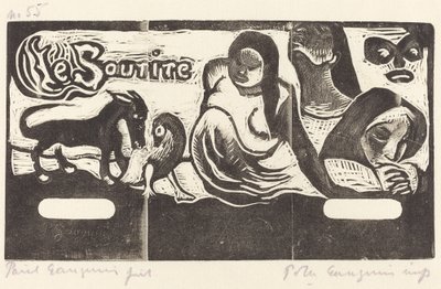 Titelpagina voor "Le Sourire" door Paul Gauguin