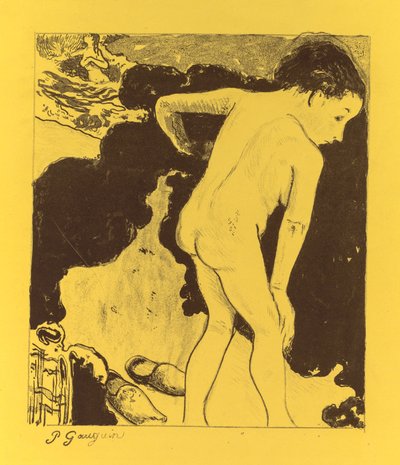 Volpini Suite: Bretonse baders, 1889 door Paul Gauguin