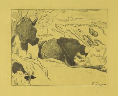 Wasvrouwen, 1889 door Paul Gauguin