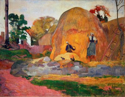 Gele Hooimijten, of Gouden Oogst door Paul Gauguin