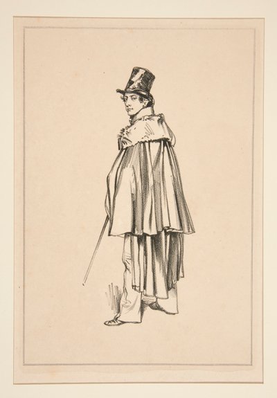 (ARTISTE DRAMATIQUE.) door Paul Gavarni