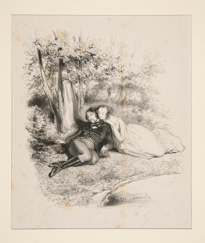 In het Bos door Paul Gavarni