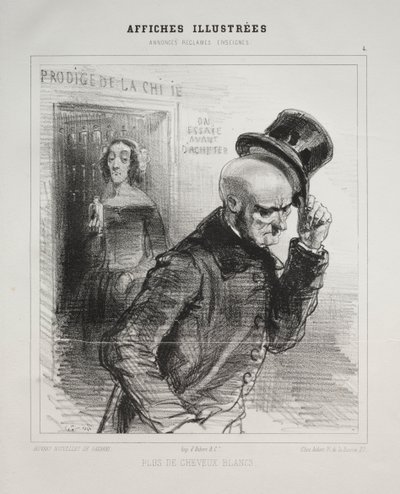 Affiches illustré door Paul Gavarni
