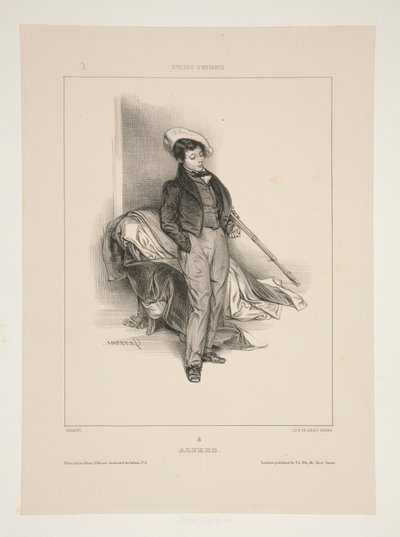Alfred (Feydeau) door Paul Gavarni