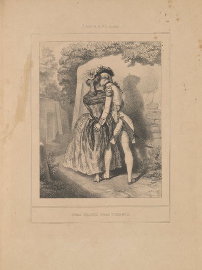 Arm in arm, uit de serie Scènes de la vie intime door Paul Gavarni