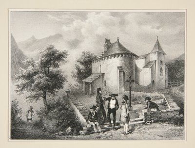 Kapel van door Paul Gavarni