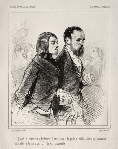 Des Mères de Famille! door Paul Gavarni